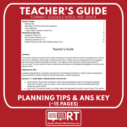 Greek Myths Series Audio Lesson E11 The Iliad | Greek Mythology