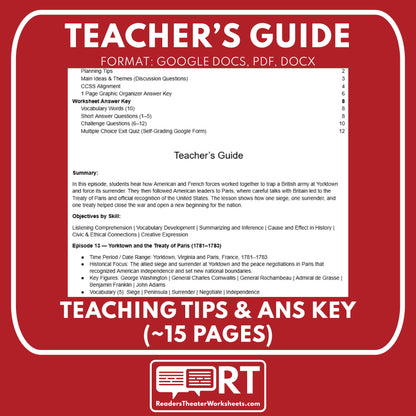 Yorktown and the Treaty of Paris (1781–1783) — Revolutionary War Audio Lesson | Grades 5–8