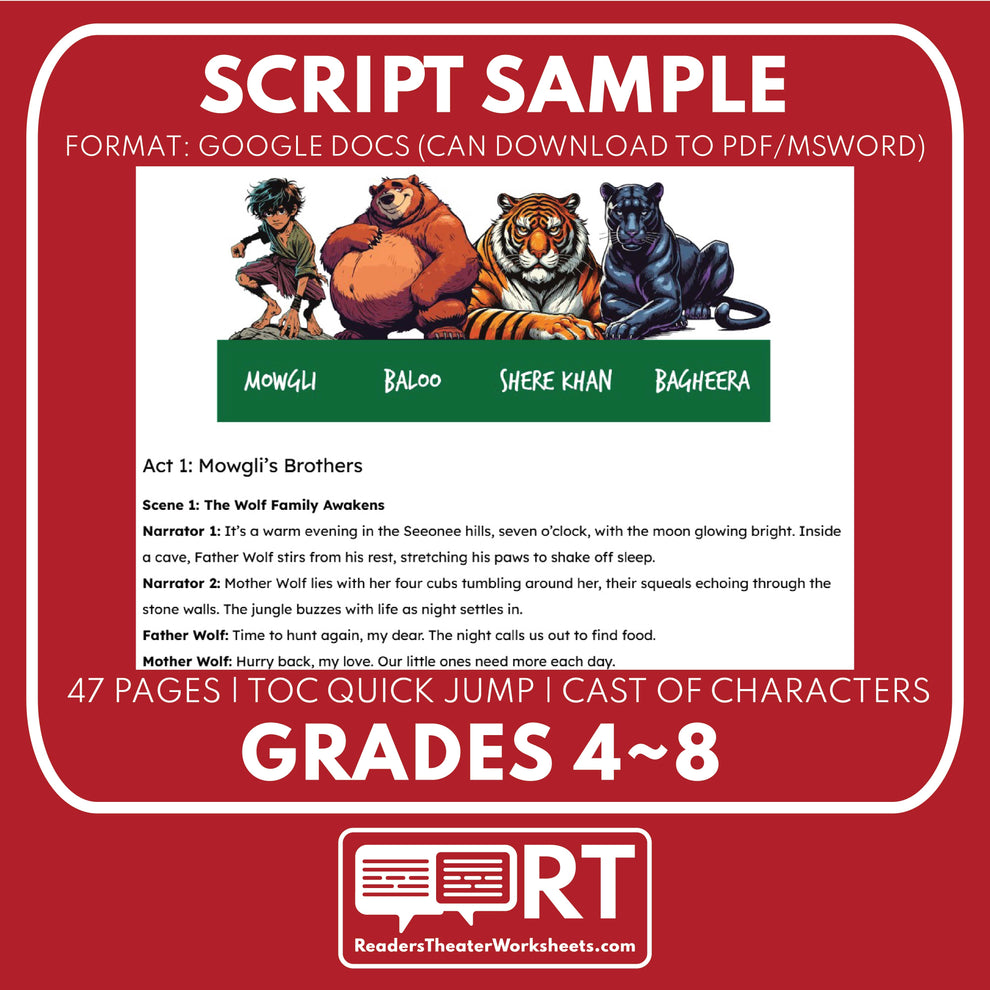 The Jungle Book Reader's Theater Script for Grades 4-8 – Reader's ...