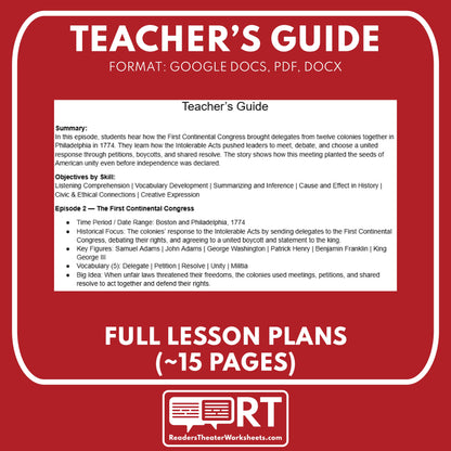 The First Continental Congress — Revolutionary War Audio Lesson | Grades 5–8