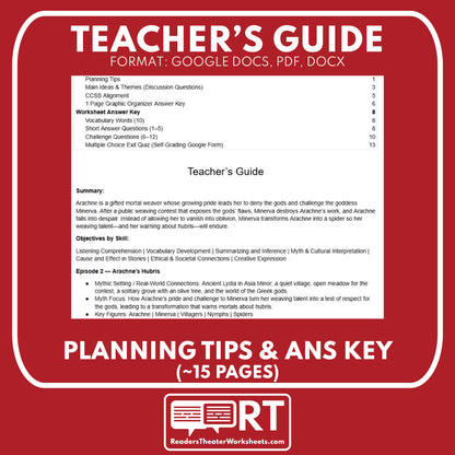 Greek Myths Series Audio Lesson E02 Arachne and Minerva | Greek Mythology