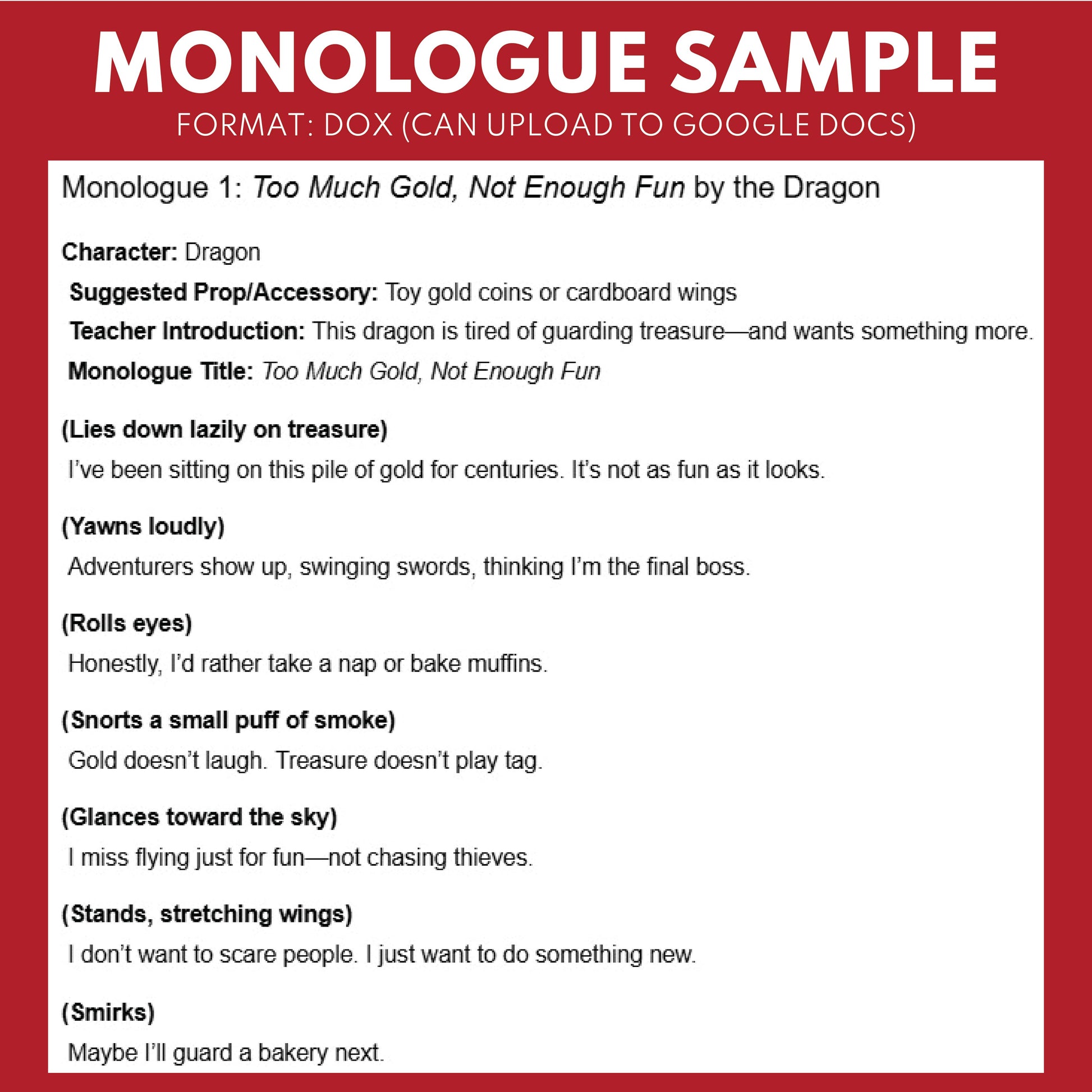10 Short Mythical Creatures Monologue Scripts for Grades 3 to 5 - ["Grades 3-5","Monologue"]