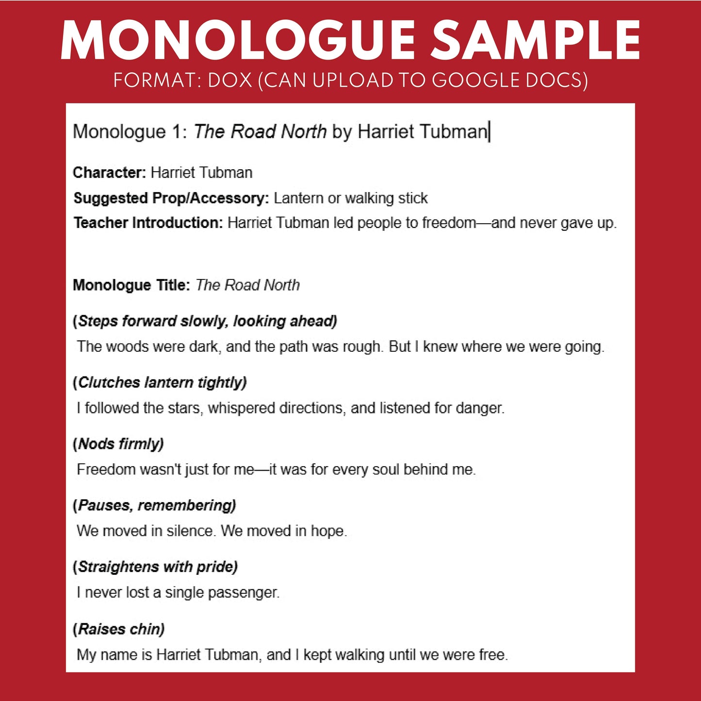 10 Short Historical Heroes Monologue Scripts for Grades 3 to 5 - ["Grades 3-5","Monologue"]