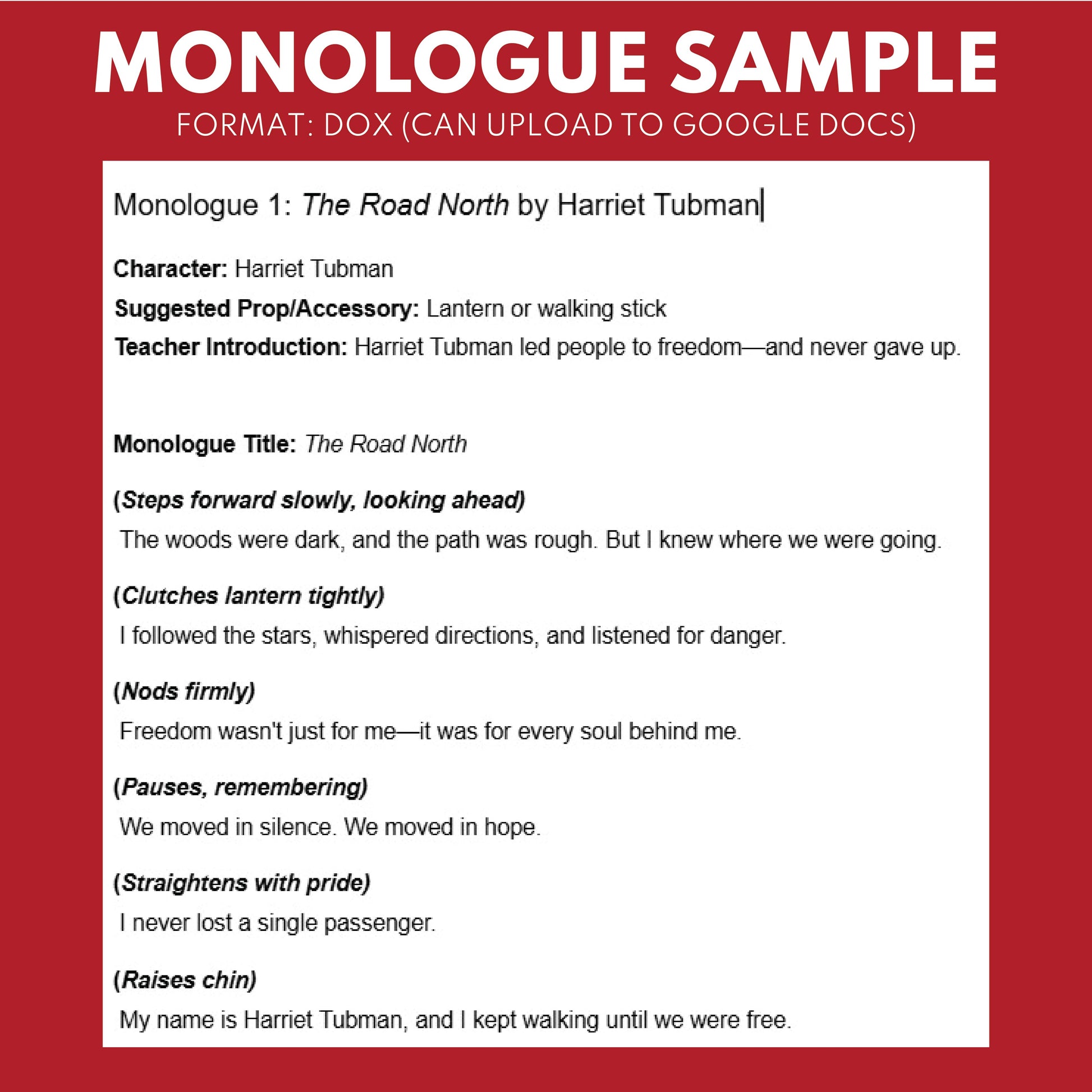 10 Short Historical Heroes Monologue Scripts for Grades 3 to 5 - ["Grades 3-5","Monologue"]