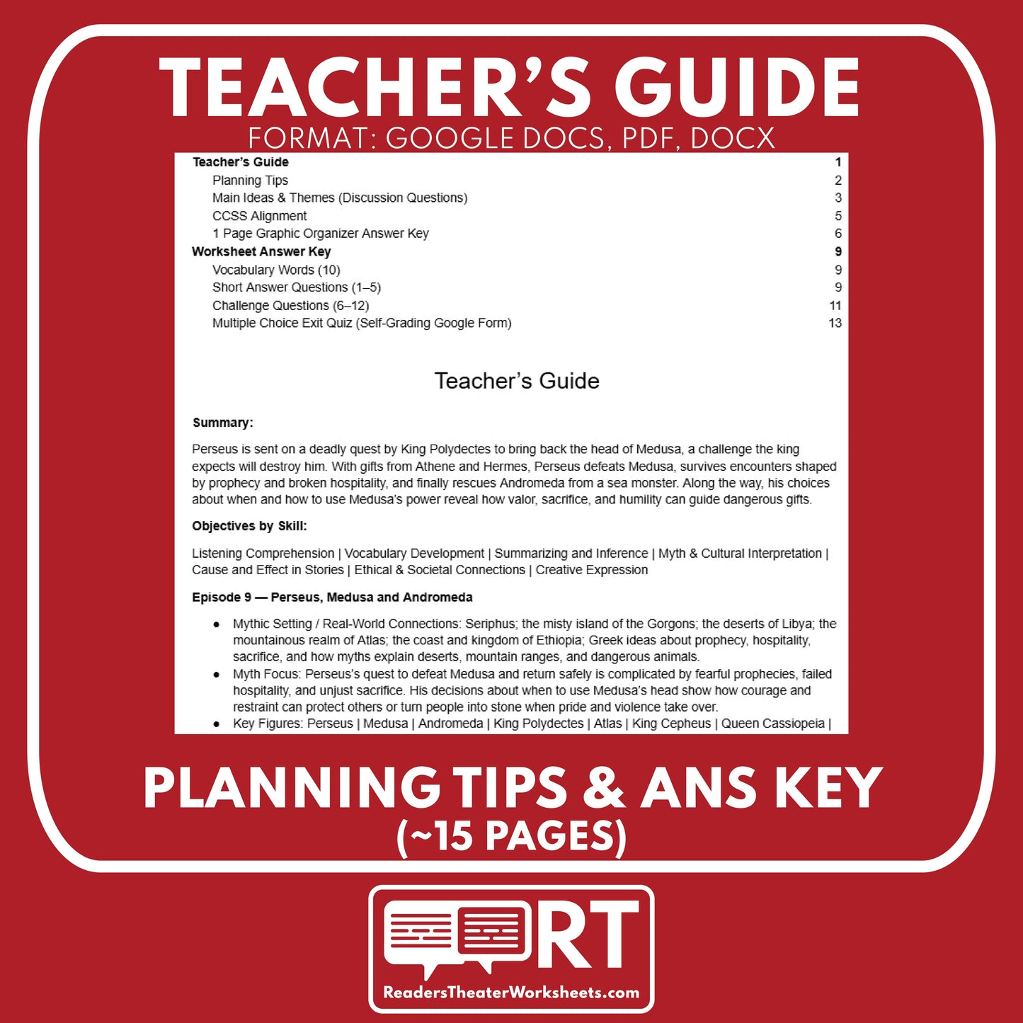 Greek Myths Series Audio Lesson E09 Perseus, Medusa, and Andromeda | Greek Mythology