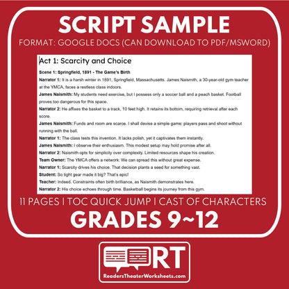 NBA Intro to Business Case Study | Reader’s Theater Format | Econ 101 - ["Business Case Study","Entrepreneurship","Grades 9-12"]