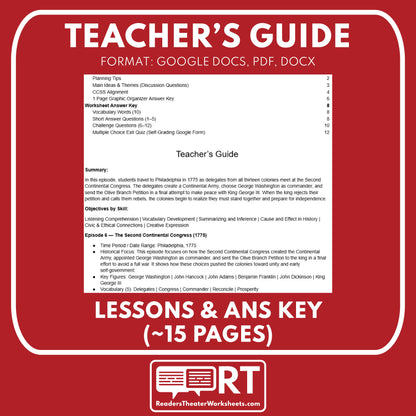 The Second Continental Congress (1775) — Revolutionary War Audio Lesson | Grades 5–8