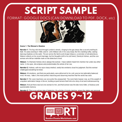 Sherlock Holmes - A Scandal in Bohemia Readers Theater Script for Grades 9 to 12