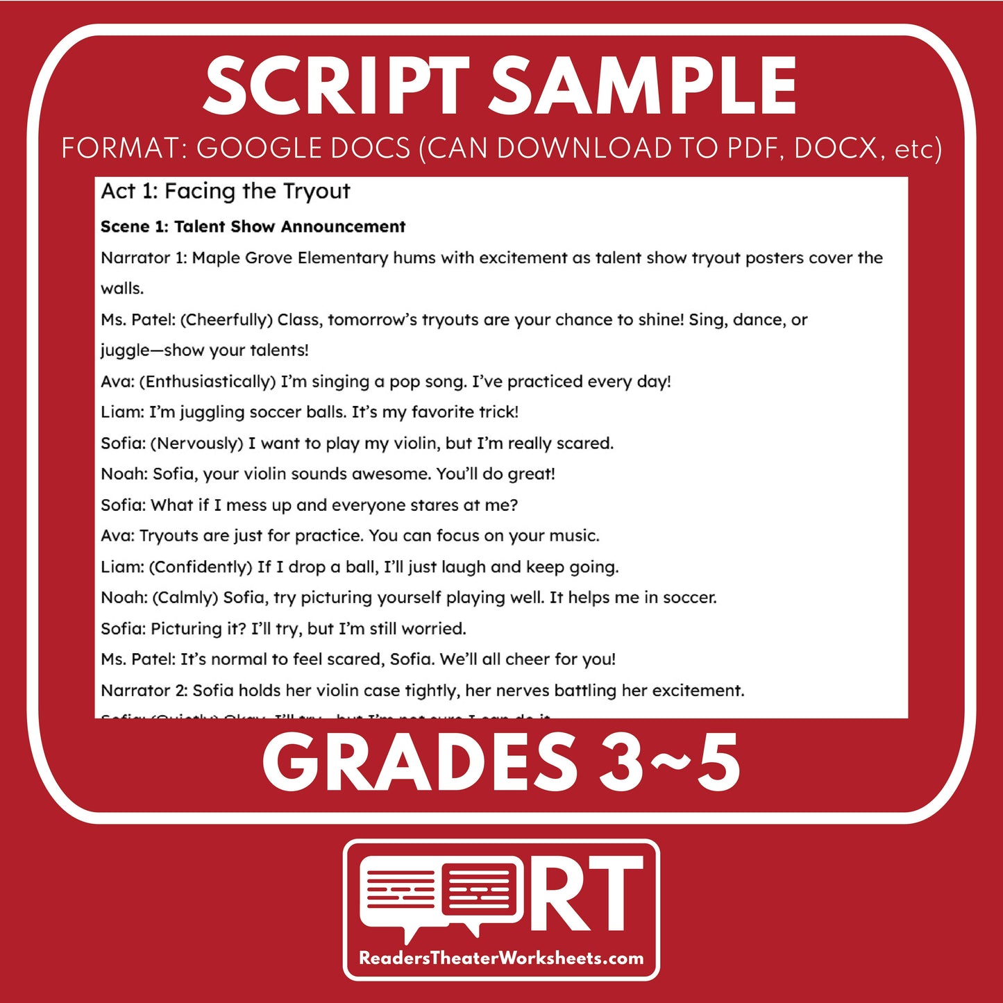 Anxiety & Emotional Management SEL Readers Theater Script for Grades 3-5 - ["Grades 3-5","Social Emotional Learning"]