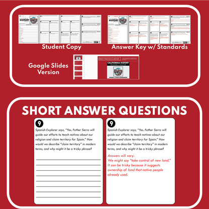 California History for Grade 3 Reader's Theater Script - ["100% FREE","Grades 3-5","Primary Source Incl.","State History"]