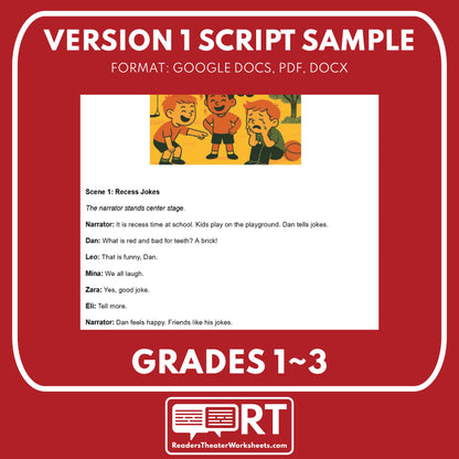 Kindness Readers Theater Script SEL for Grades 1 to 3