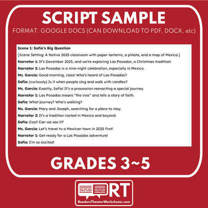 Las Posadas Holiday Readers Theater Script | Hispanic Christmas Traditions - ["Grades 3-5","Holidays Around the World","Small Groups"]