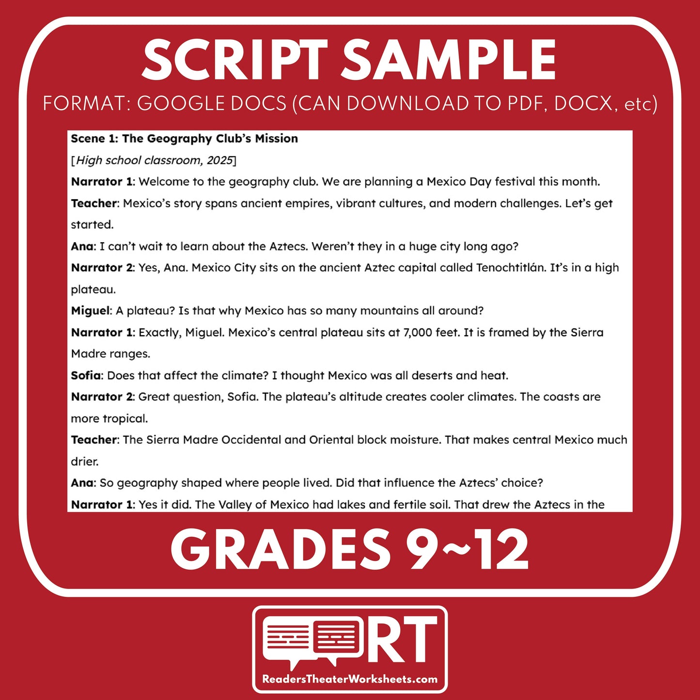 Free Modern Era Idioms Readers Theater Script | ELA - ["100% FREE","Grades 6-8","Grades 9-12","Idioms","Self-Graded Quiz"]