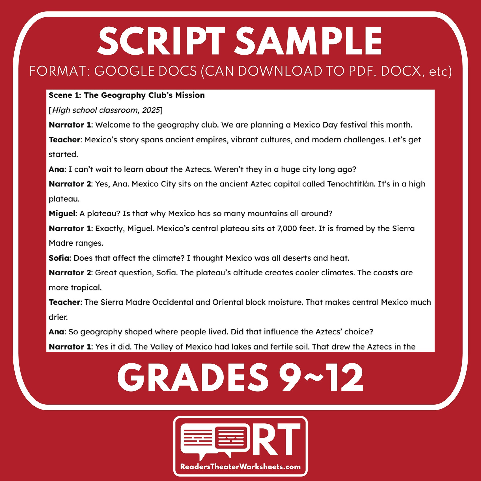 Free Modern Era Idioms Readers Theater Script | ELA - ["100% FREE","Grades 6-8","Grades 9-12","Idioms","Self-Graded Quiz"]
