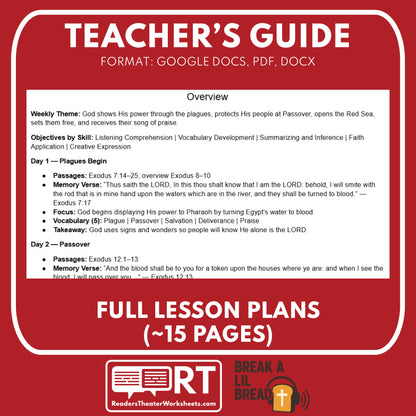 Break A Lil Bread W8 Let My People Go | Short Bible Audio Lessons | Christian Education