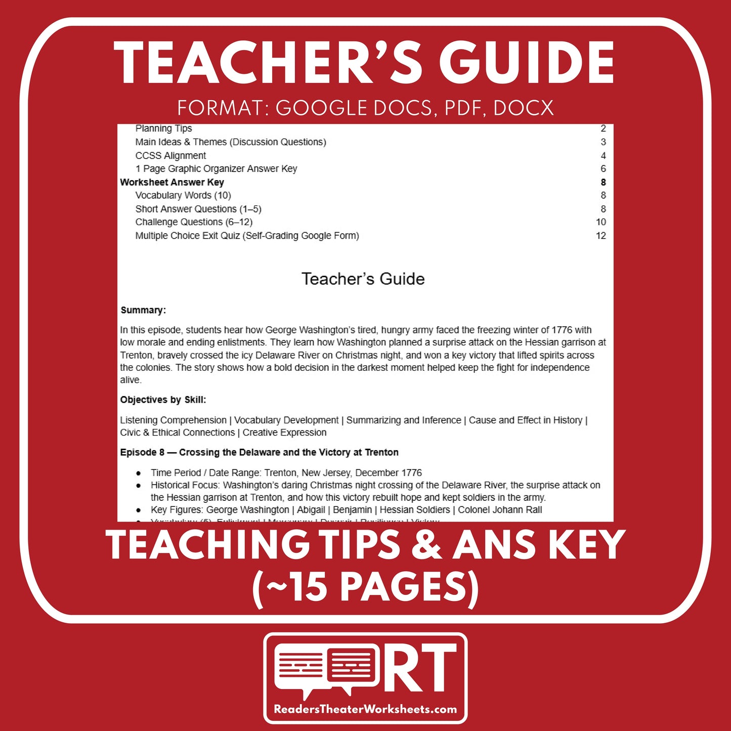 Crossing the Delaware and the Victory at Trenton — Revolutionary War Audio Lesson | Grades 5–8