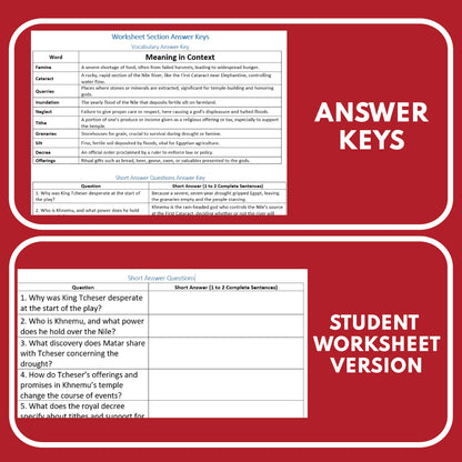 Khnemu and the Seven Years’ Famine | Reader’s Theater Script | Egyptian Mythology - ["Egyptian Mythology","Grades 6-8","Grades 9-12"]