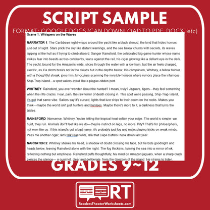 The Most Dangerous Game Readers’ Theater Script | Small Group | Grades 9–12