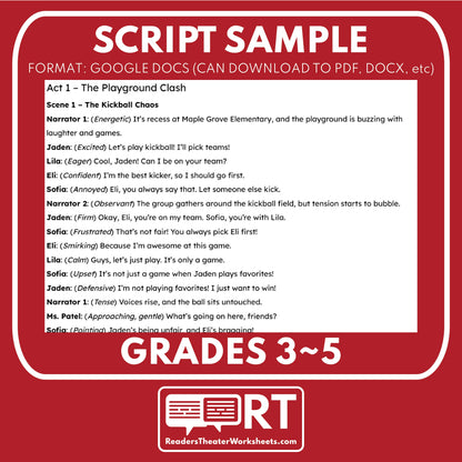 Conflict Resolution SEL Readers Theater Script for Grades 3-5 | "Peacemaker" - ["Grades 3-5","Social Emotional Learning"]