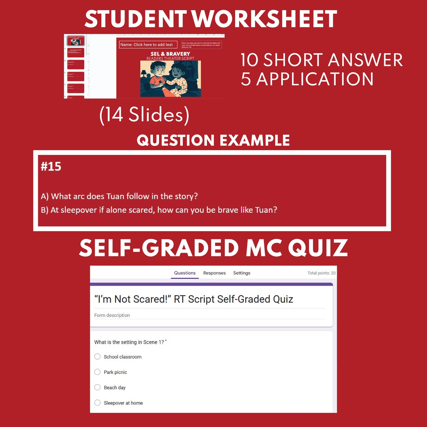 Bravery Readers Theater Script SEL for Grades 1 to 3