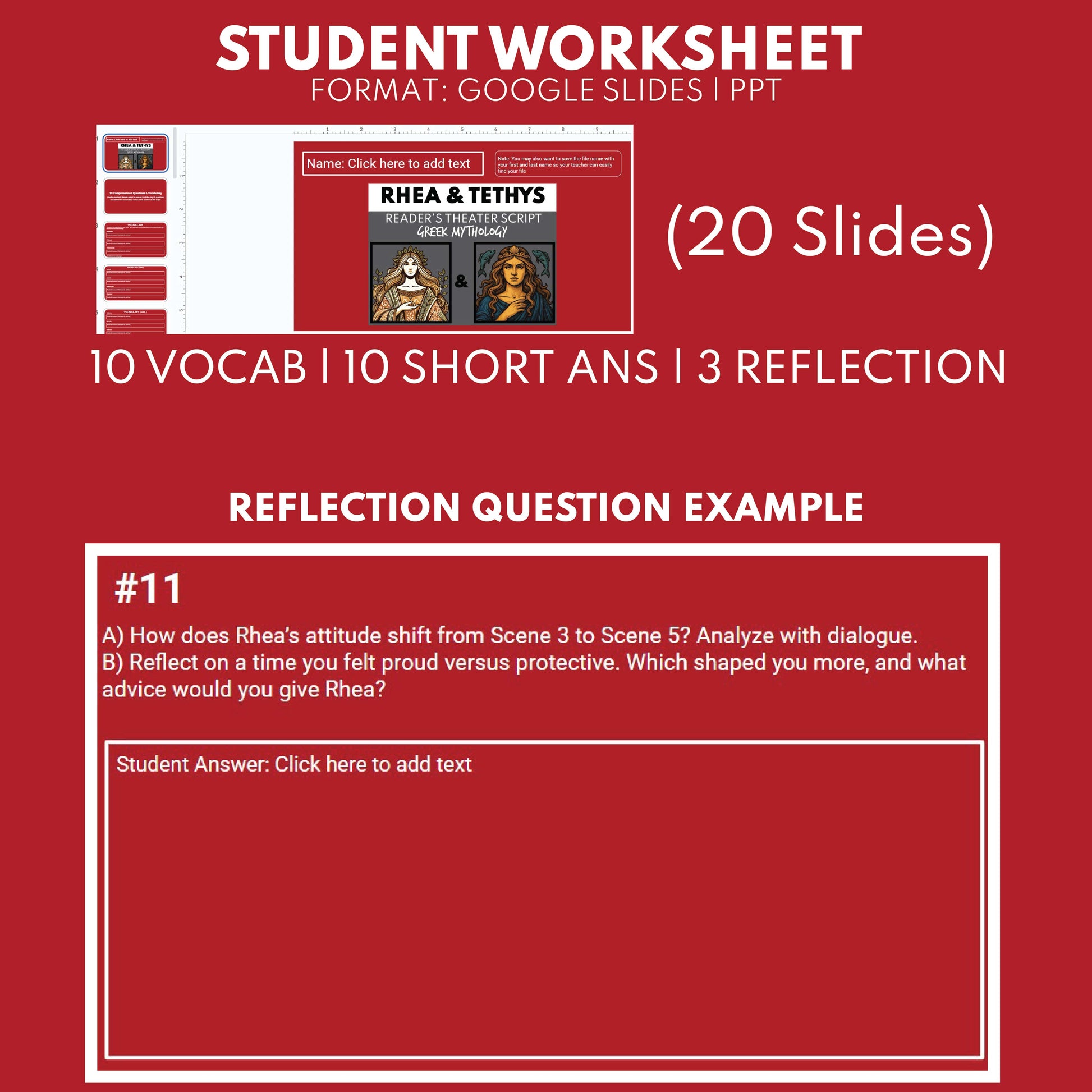 Rhea & Tethys Reader's Theater Script | Titan Gods | Greek Mythology - ["Grades 6-8","Grades 9-12","Greek Mythology","Greek Mythology for Google Classroom","Titan Gods"]