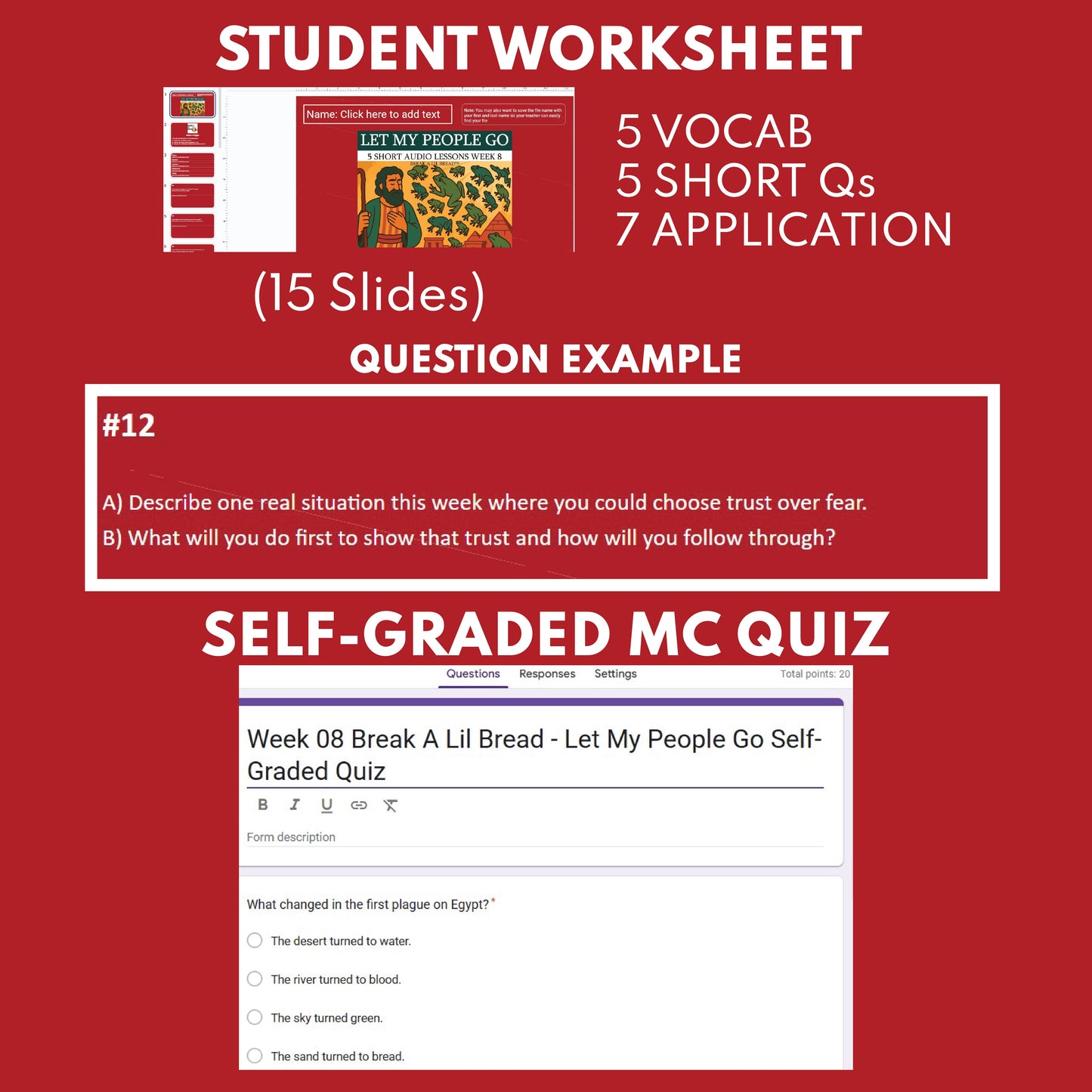 Break A Lil Bread W8 Let My People Go | Short Bible Audio Lessons | Christian Education