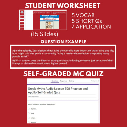 Greek Myths Series Audio Lesson E08 Phaeton and Apollo's Chariot | Greek Mythology