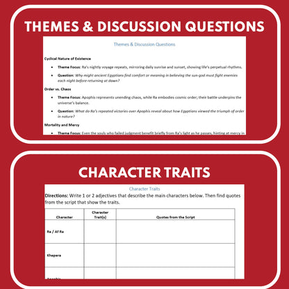 The Journey of Ra through the Underworld | Reader’s Theater Script | Egyptian Mythology - ["Egyptian Mythology","Grades 6-8","Grades 9-12"]
