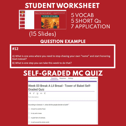 Break A Lil Bread W3 Tower of Babel | Short Bible Audio Lessons | Christian Education