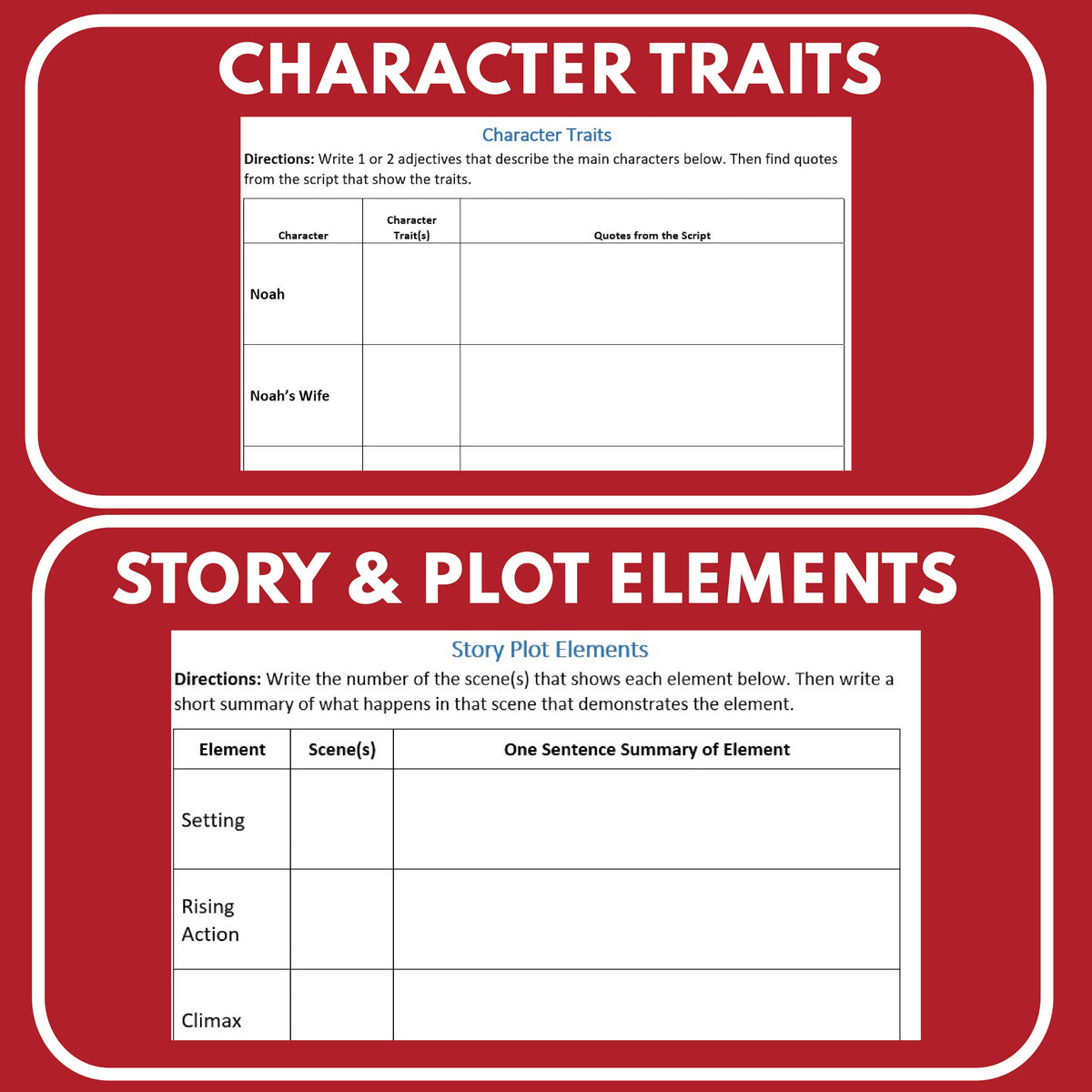 Noah's Ark Reader's Theater Script for Grades 3-8 | Bible Story ...