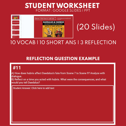 Daedalus & Cadmus Reader's Theater Script | Greek Mythology Mortals - ["Grades 6-8","Grades 9-12","Greek Mortals","Greek Mythology","Greek Mythology for Google Classroom"]