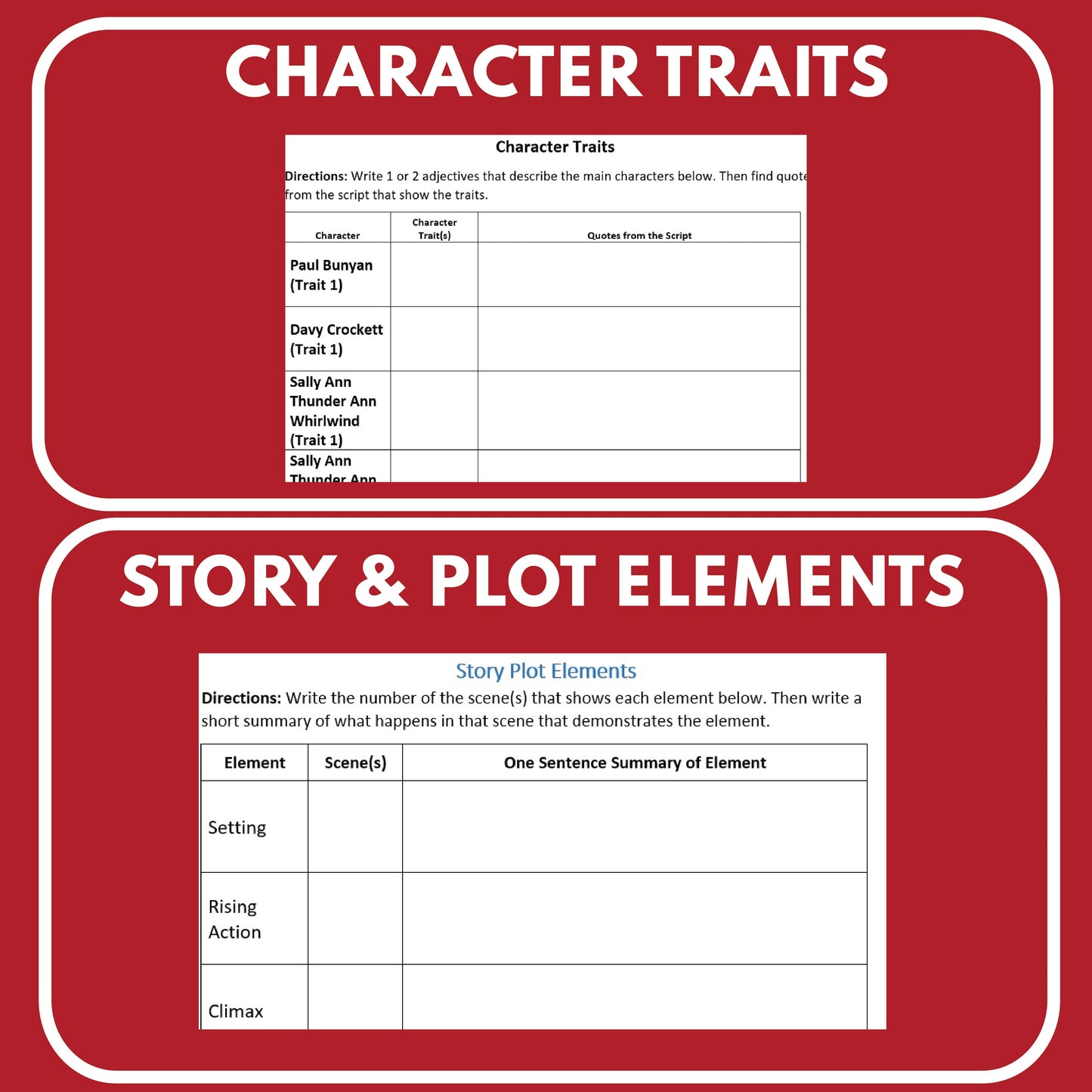Sally Ann Thunder Ann Readers Theater Script | American Legends & Folk Heroes - ["American Legends & Folk Heroes","Grades 3-5"]