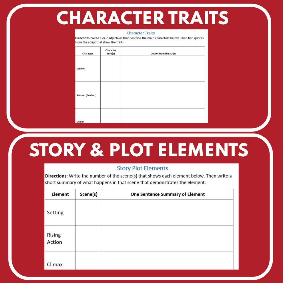 Free Samson Readers Theater Script for Grades 3-5 | Bible Story Activi ...