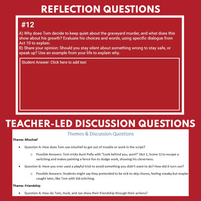 Adventures of Tom Sawyer Reader's Theater Script | Adapted from Mark Twain - ["Classical Literature","Grades 6-8"]