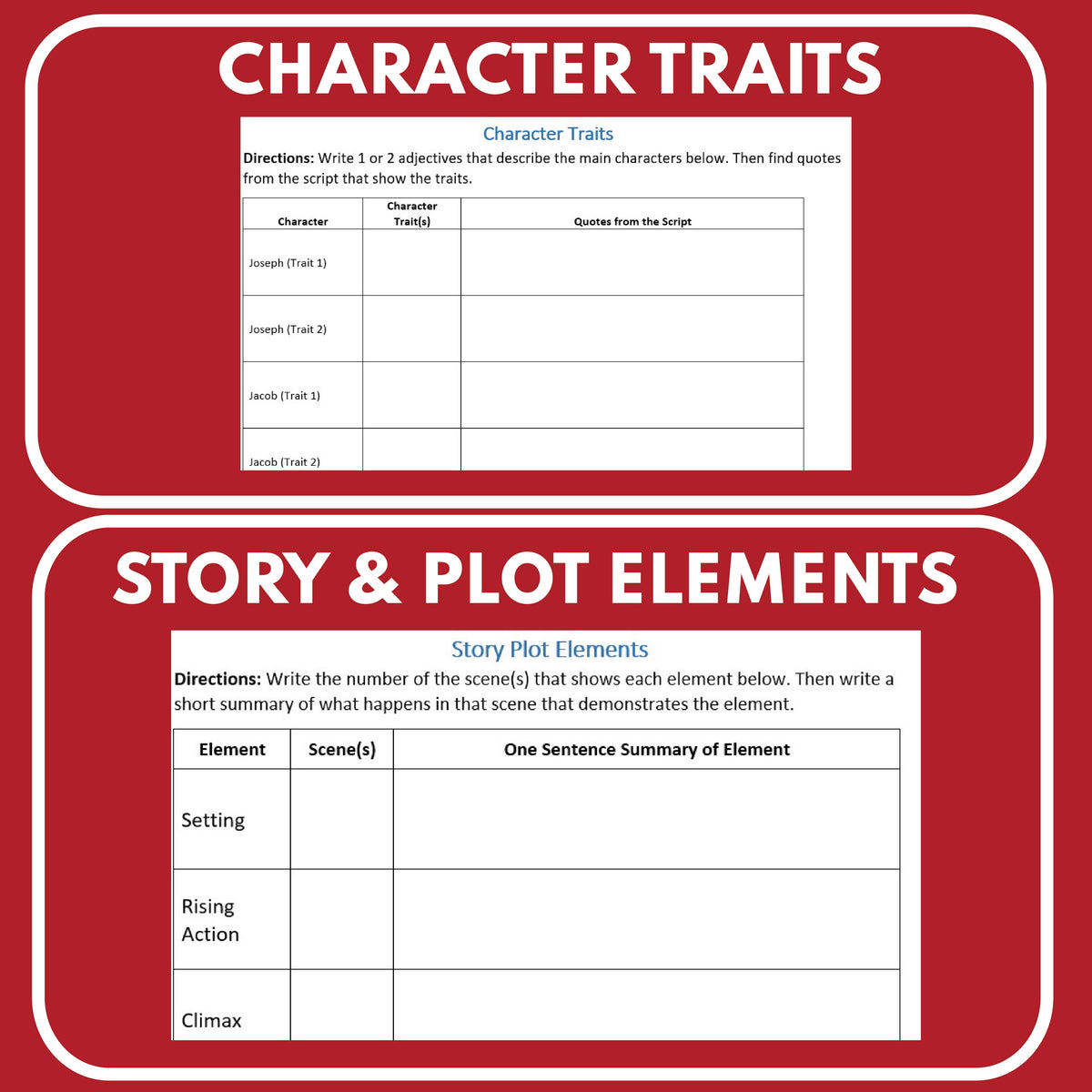Joseph's Coat of Many Colors Reader's Theater Script | Bible Activity ...