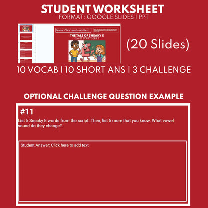 The Tale of Sneaky E | ELA RT Script | Grades 3–5 | Long Vowel Sounds - ["Grades 3-5","Phonics"]