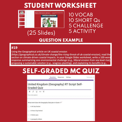 United Kingdom Readers Theater Script | Geography & Social Studies Class - ["Geography","Grades 6-8","Grades 9-12","Self-Graded Quiz"]