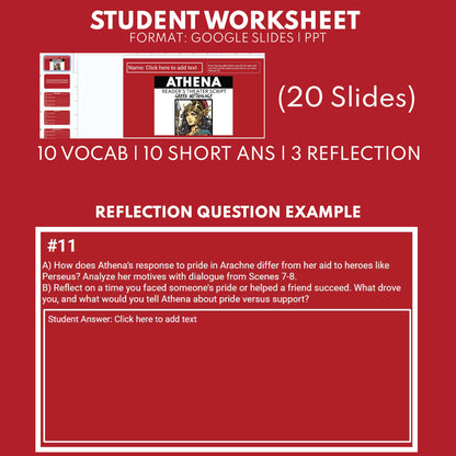Athena Reader's Theater Script | The Olympians | Greek Mythology - ["Grades 6-8","Grades 9-12","Greek Mythology","Greek Mythology for Google Classroom"]