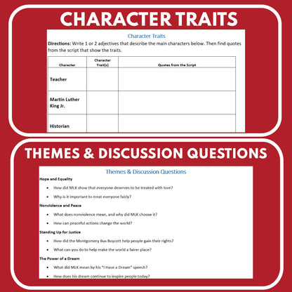 Martin Luther King Jr. Day Readers Theater Script | Holiday Origins Series - ["BHM","Grades 3-5","Grades 6-8","Holiday Origins Series"]