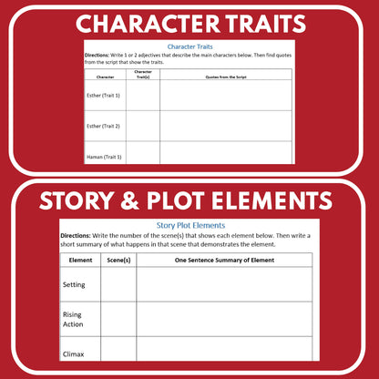 The Story of Esther Biblical Reader's Theater Script - ["Biblical Figure","Grades 3-5"]
