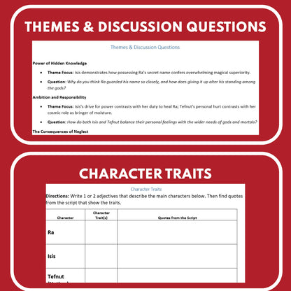 The Secret Name of Ra & Distant Goddess Tefnut | Reader’s Theater Script | Egyptian Mythology - ["Egyptian Mythology","Grades 6-8","Grades 9-12"]