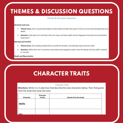 The Legend of Osiris and Isis | Reader’s Theater Script | Egyptian Mythology - ["Egyptian Mythology","Grades 6-8","Grades 9-12"]