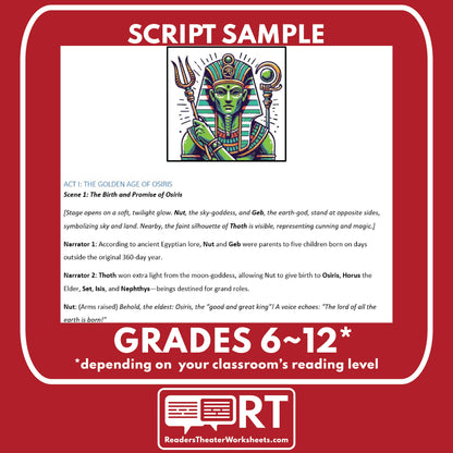 The Legend of Osiris and Isis | Reader’s Theater Script | Egyptian Mythology - ["Egyptian Mythology","Grades 6-8","Grades 9-12"]