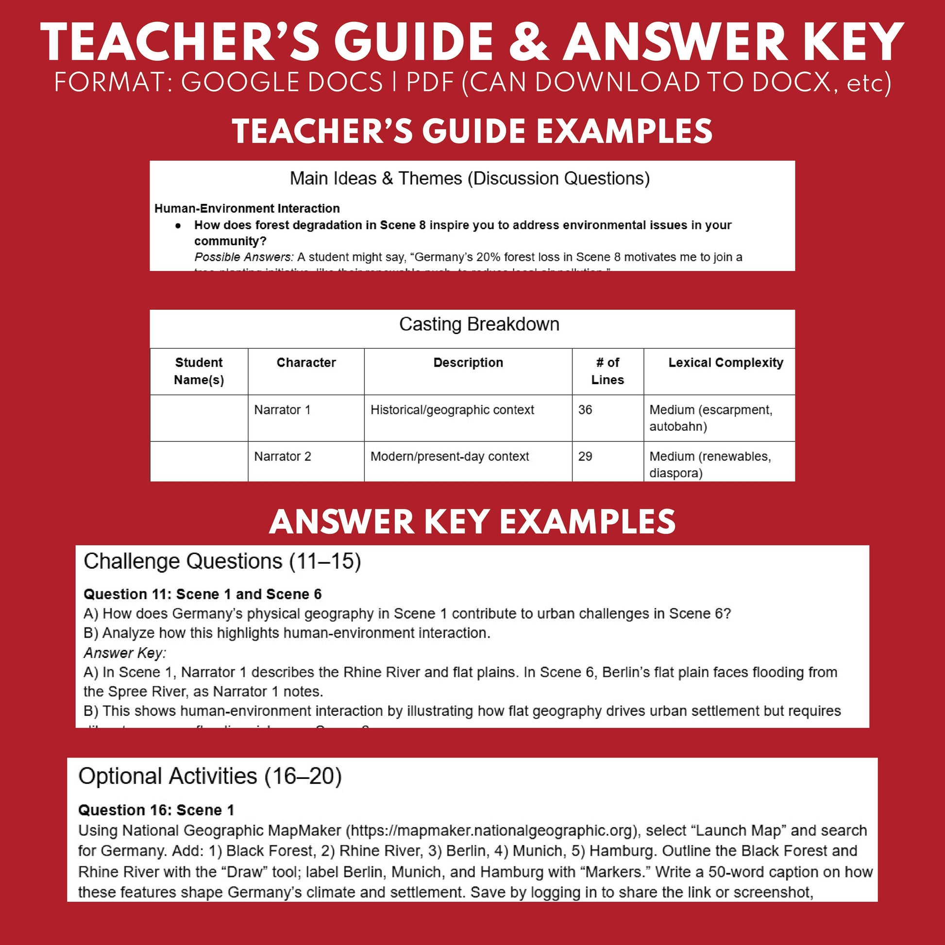 Germany Readers Theater Script | Geography & Social Studies Class - ["Geography","Grades 6-8","Grades 9-12","Self-Graded Quiz"]