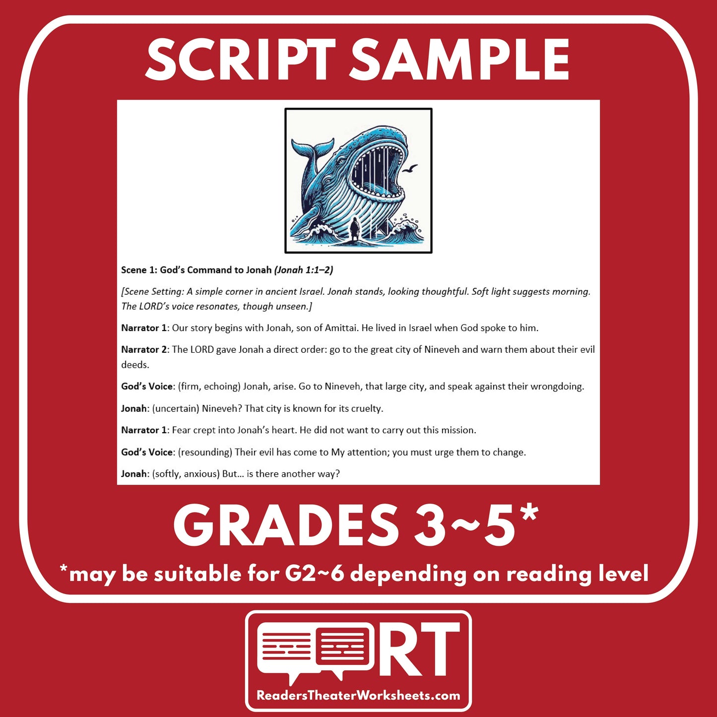 Jonah and the Whale Biblical Reader's Theater Script