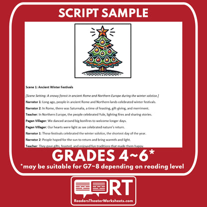 Christmas Readers Theater Script | Holiday Origins Series - ["Grades 3-5","Grades 6-8","Holiday Origins Series"]