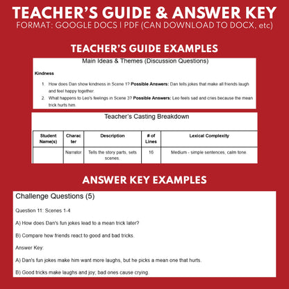 Kindness Readers Theater Script SEL for Grades 1 to 3