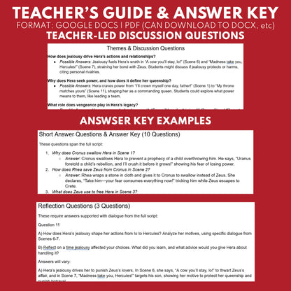 Hera Reader's Theater Script | The Olympians | Greek Mythology - ["Grades 6-8","Grades 9-12","Greek Mythology","Greek Mythology for Google Classroom"]