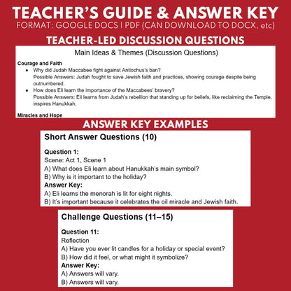 Hanukkah Holiday Readers Theater Script for Grades 3 to 5 | Jewish Festival - ["Grades 3-5","Holidays Around the World","Small Groups"]