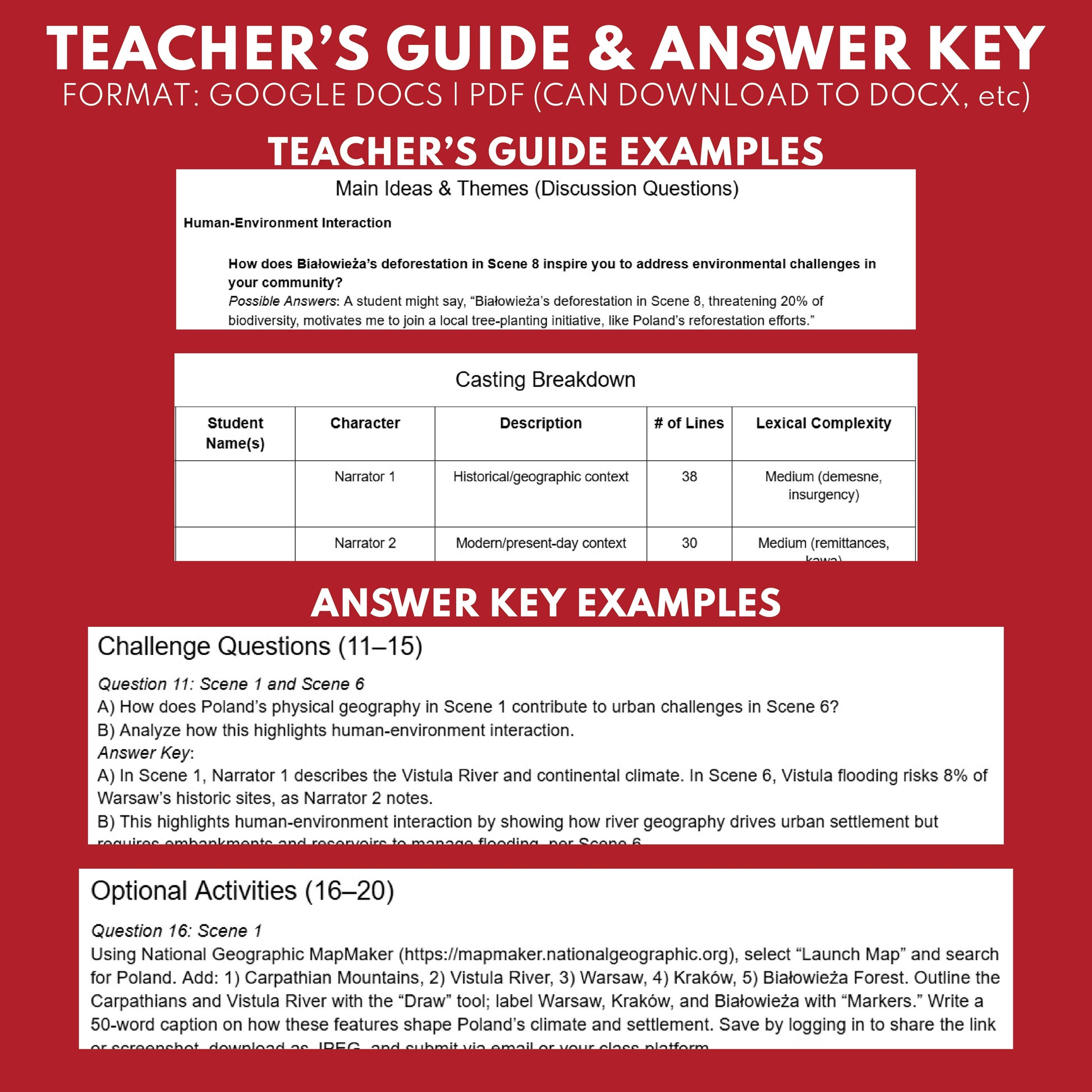 Poland Readers Theater Script | Geography & Social Studies Class - ["Geography","Grades 6-8","Grades 9-12","Self-Graded Quiz"]